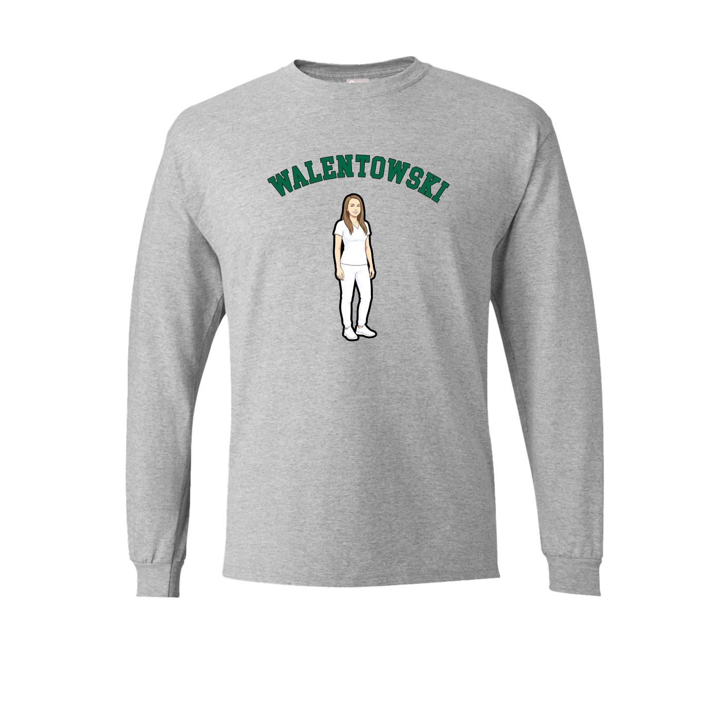 Long Sleeve Tee — Shirsey Arch in Grey