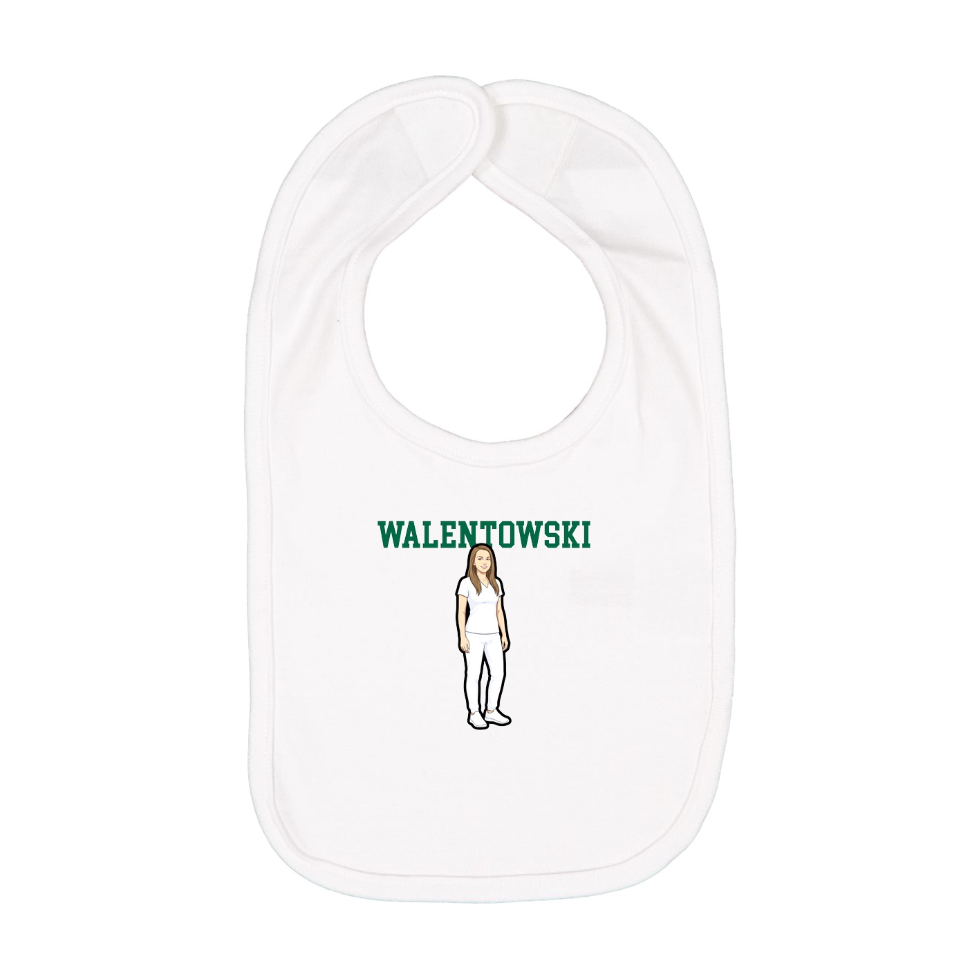 Infant Bib — Shirsey in White