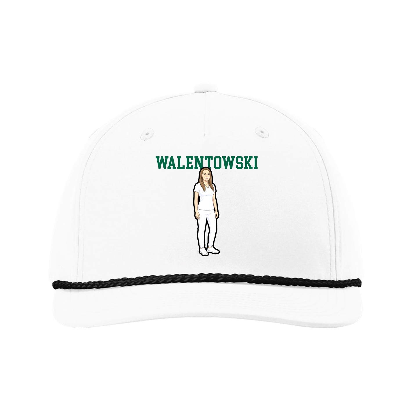 Five-Panel Classic Rope Cap — Shirsey in White