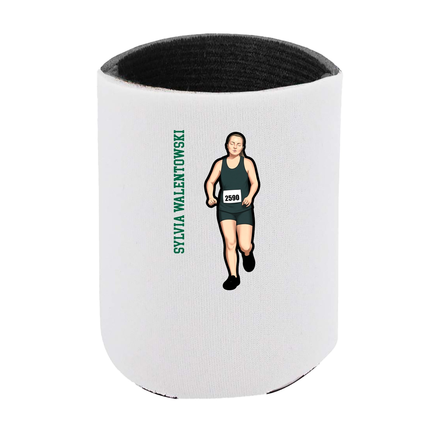 Can Holder — Name Vertical in White
