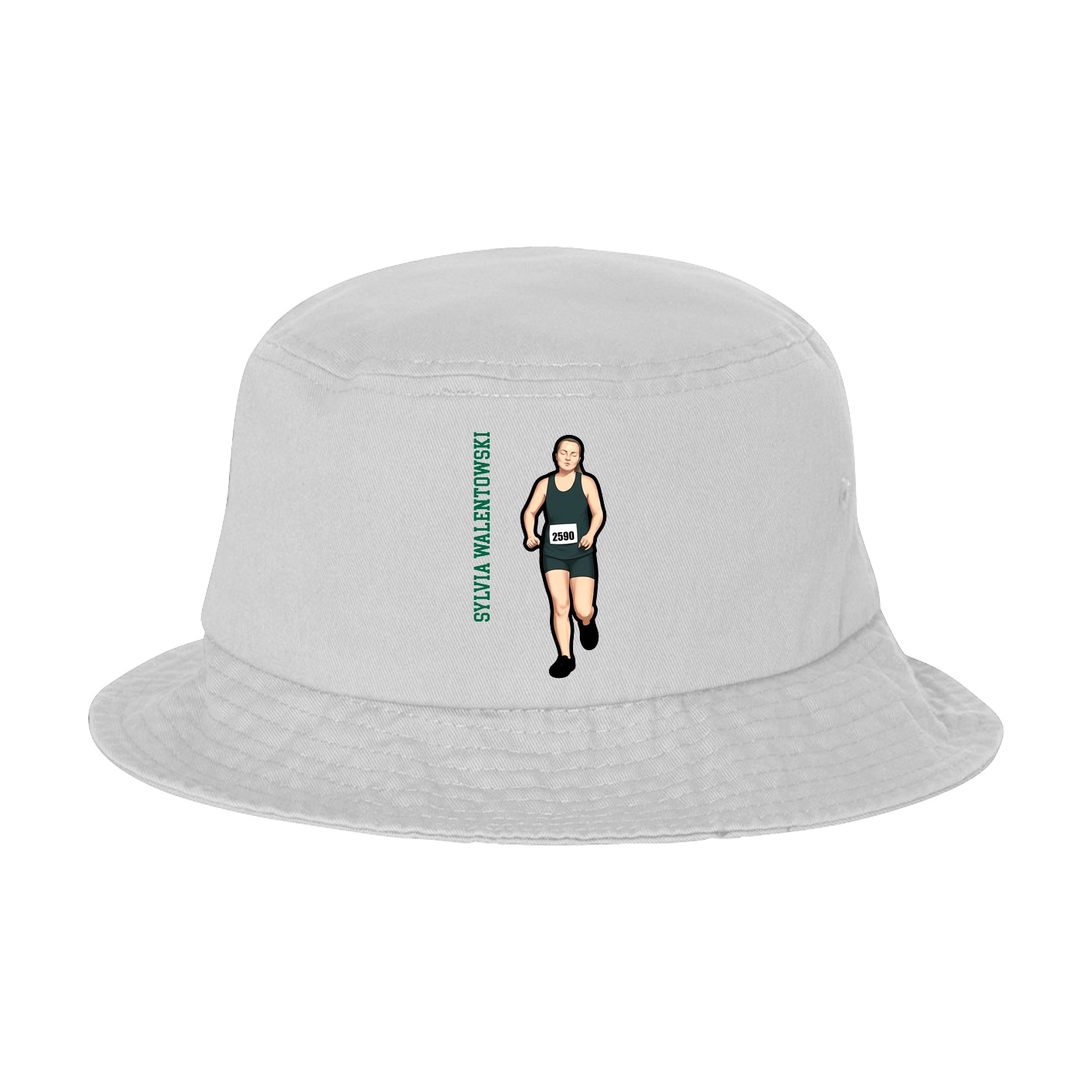 Bucket Cap — Name Vertical in White