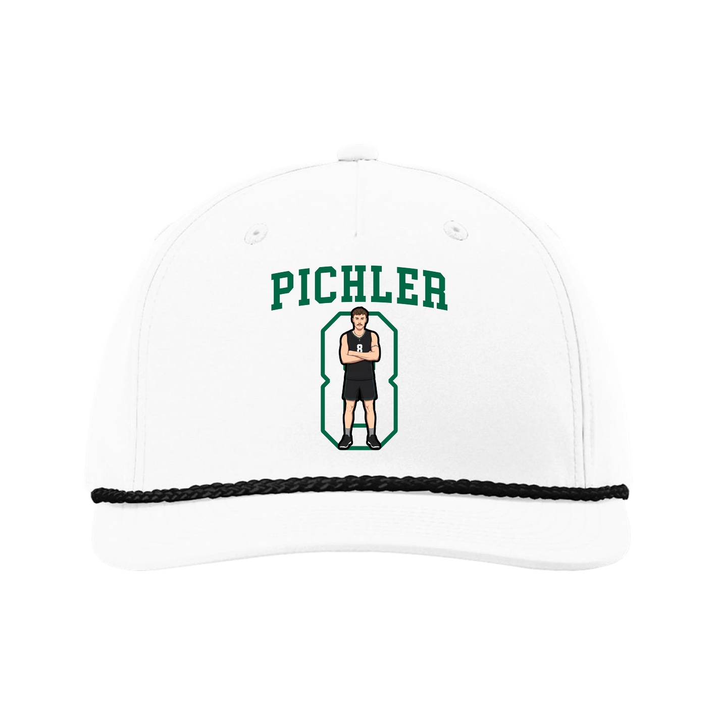 Five-Panel Classic Rope Cap — Shirsey in White