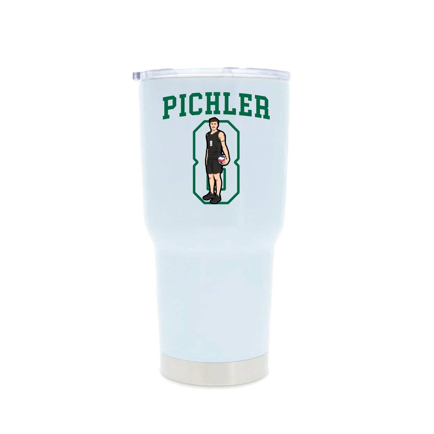 30oz Stainless Steel Tumbler — Shirsey in White