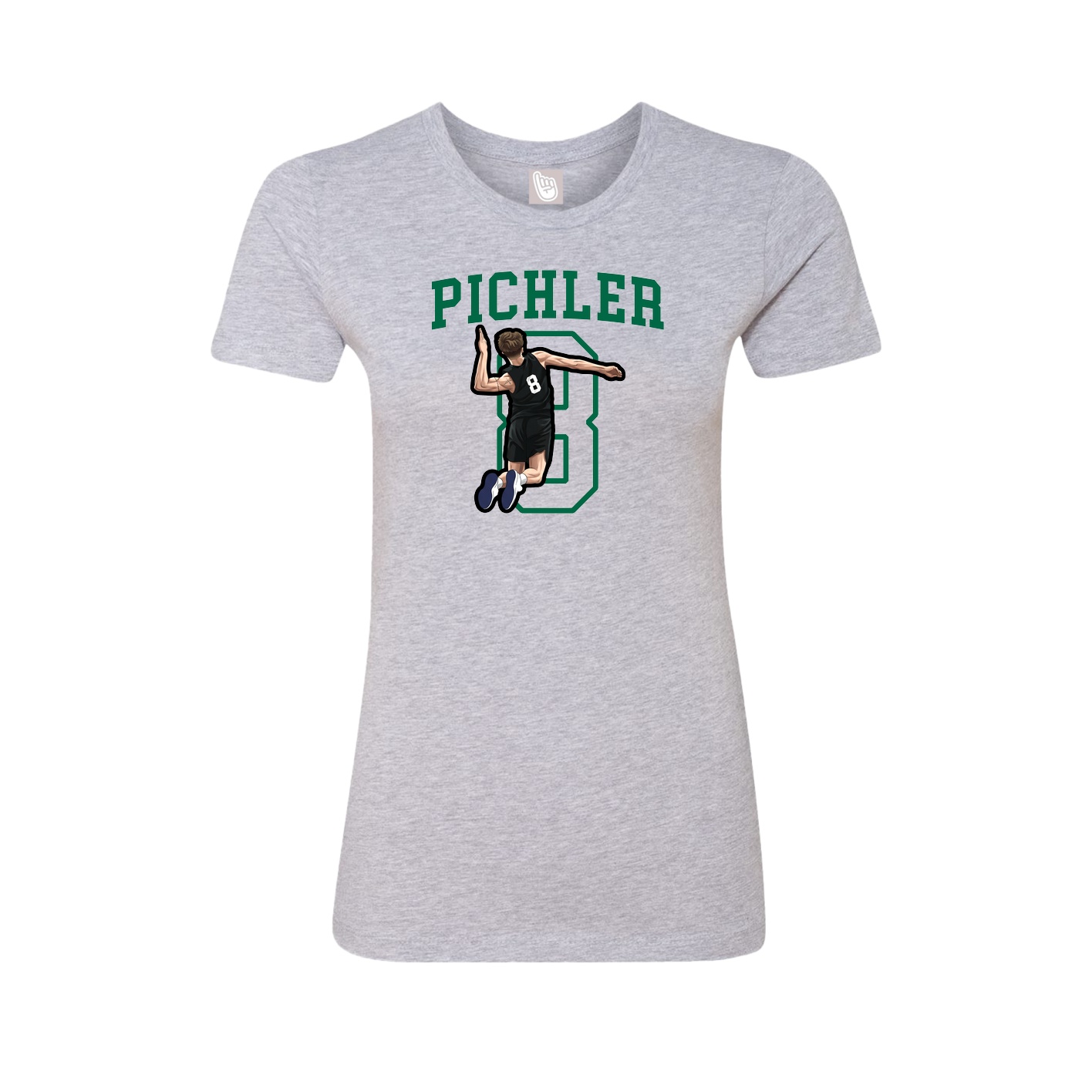 Fitted Women's Tee — Shirsey in Grey
