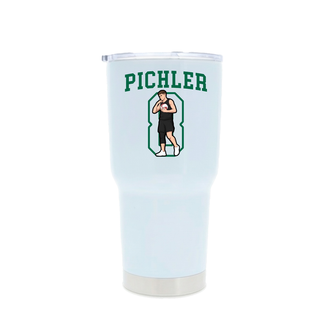 30oz Stainless Steel Tumbler — Shirsey in White