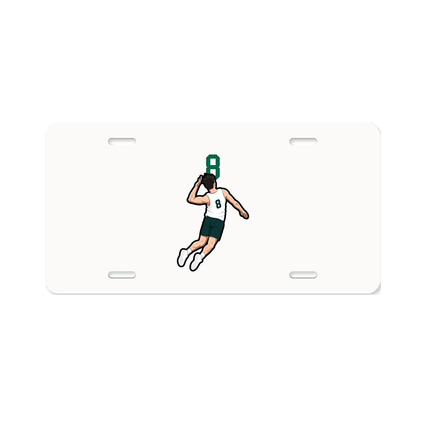 License Plate — Number Top in Classic