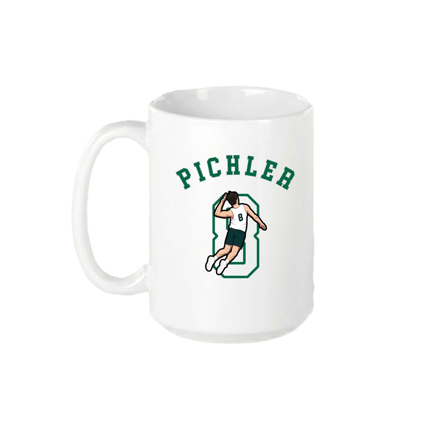 15oz Coffee Mug — Shirsey Arch in White