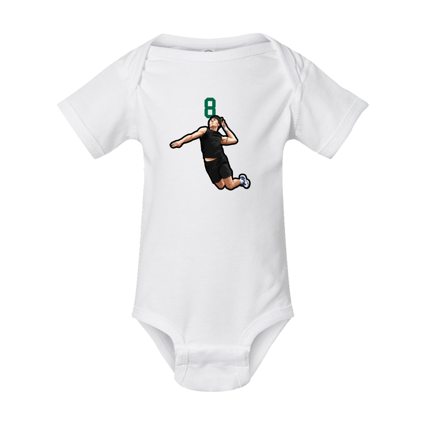 Baby Onesie — Number Top in White