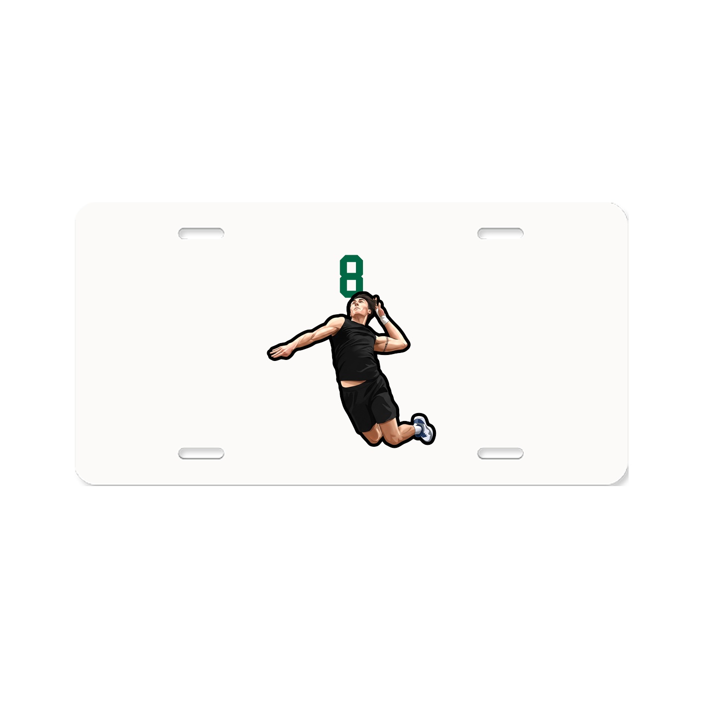 License Plate — Number Top in Classic