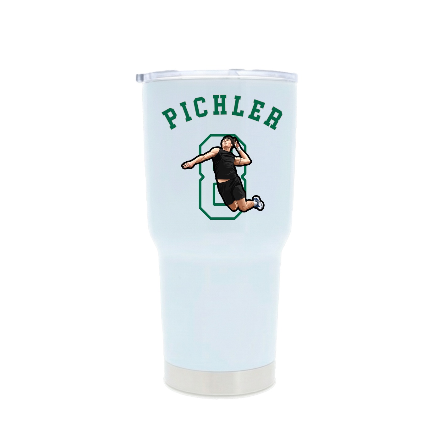30oz Stainless Steel Tumbler — Shirsey Arch in White