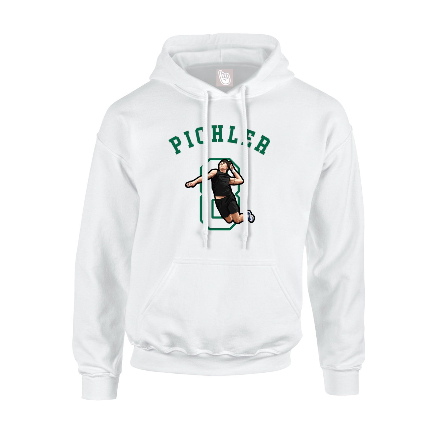 Hoodie — Shirsey Arch in White