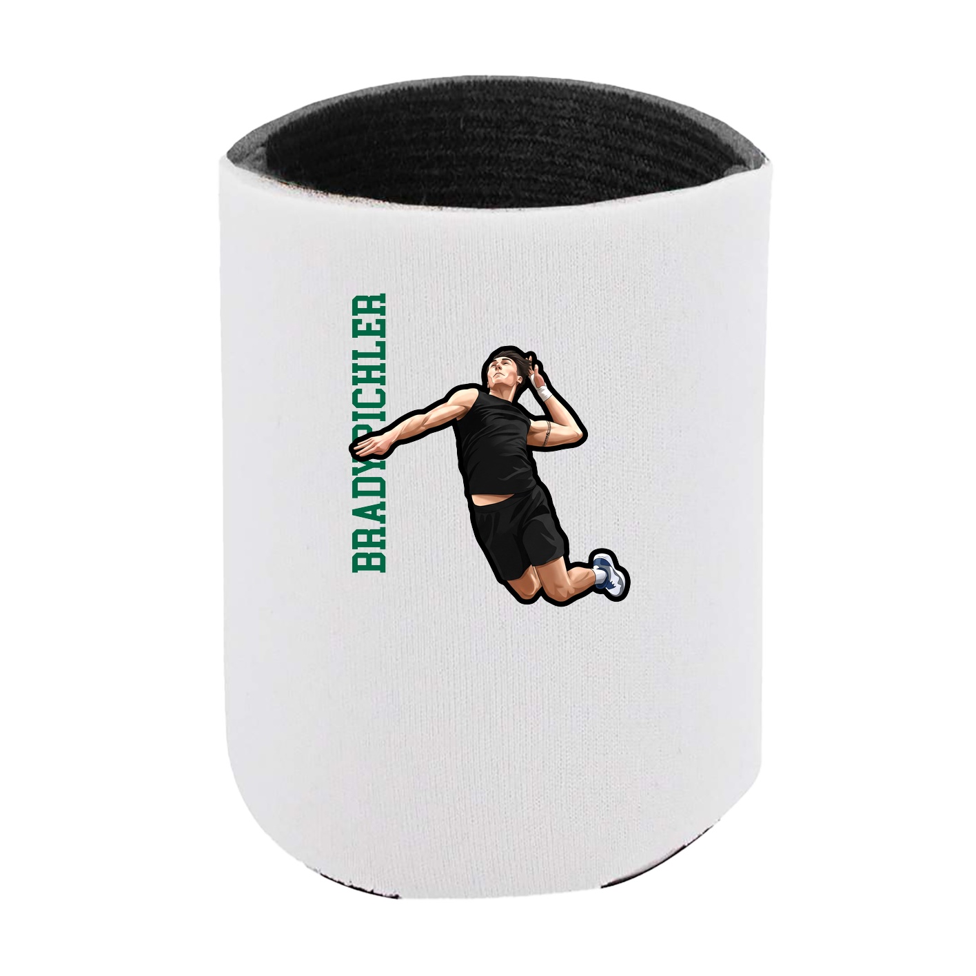 Can Holder — Name Vertical in White