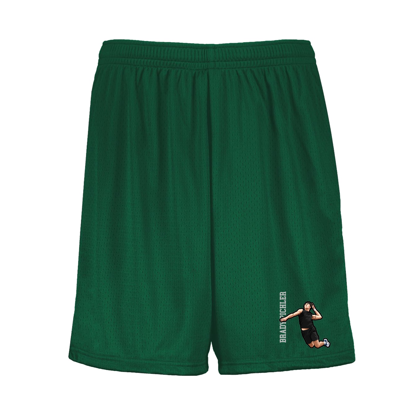 Shorts — Name Vertical in Green