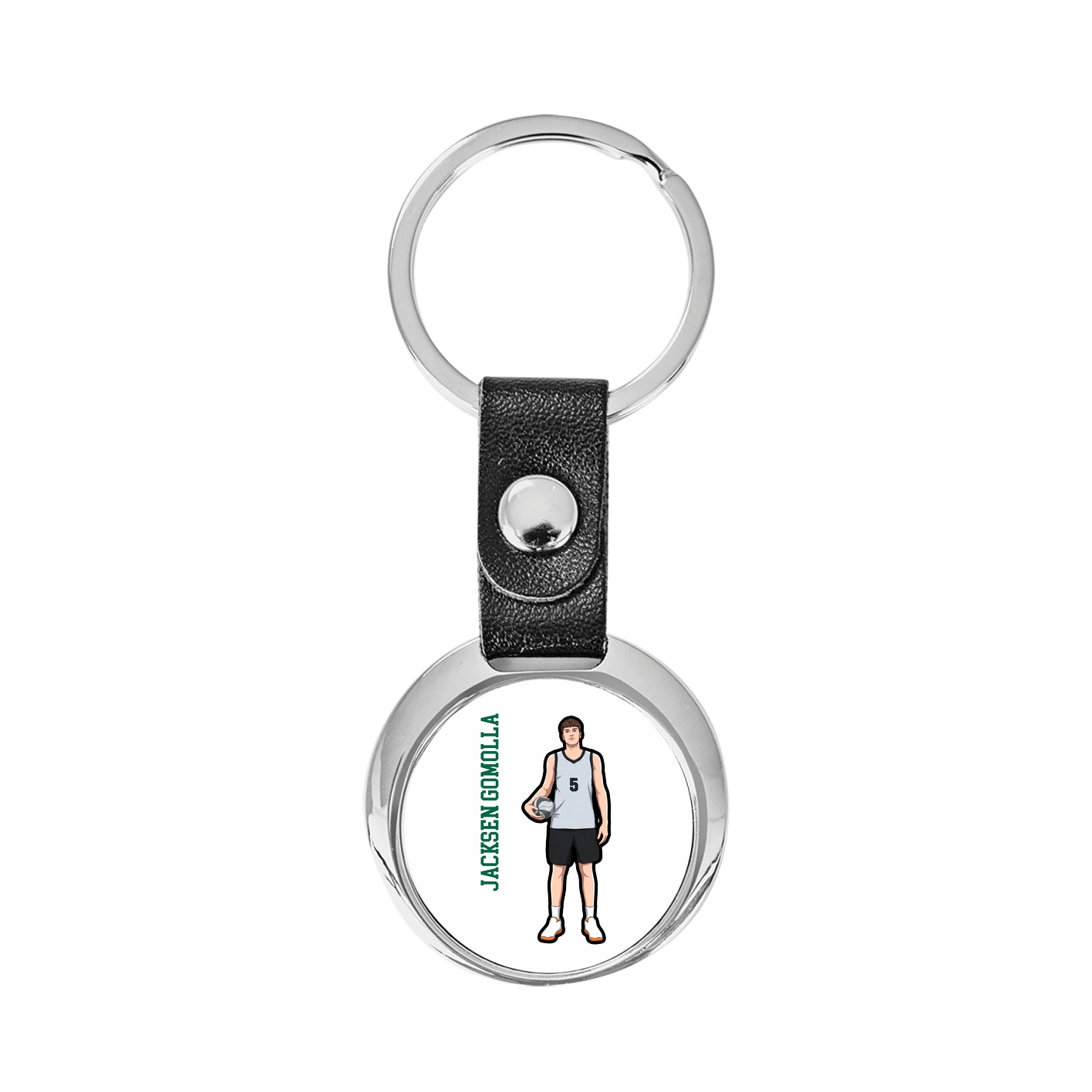 Key Chain — Name Vertical in Classic