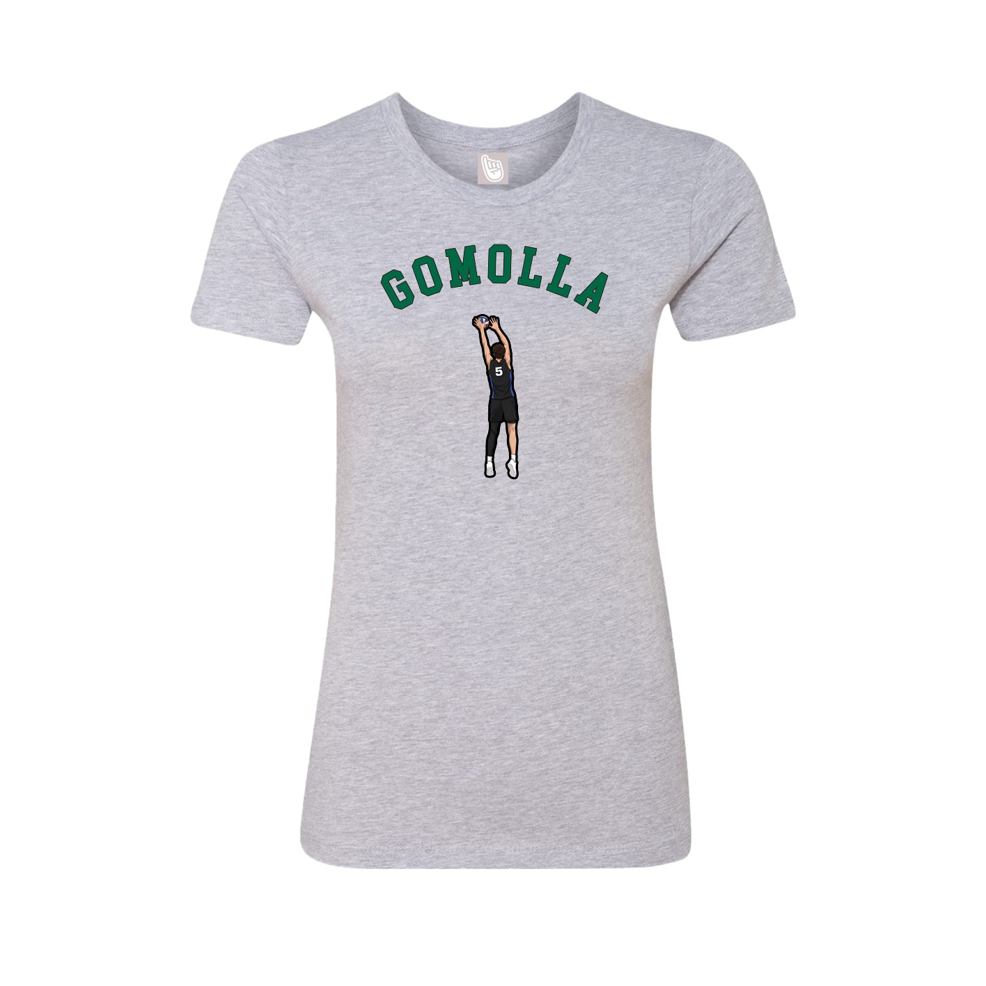 Fitted Women's Tee — Shirsey Arch in Grey