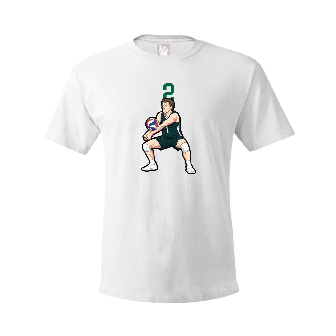 Tee — Number Top in White