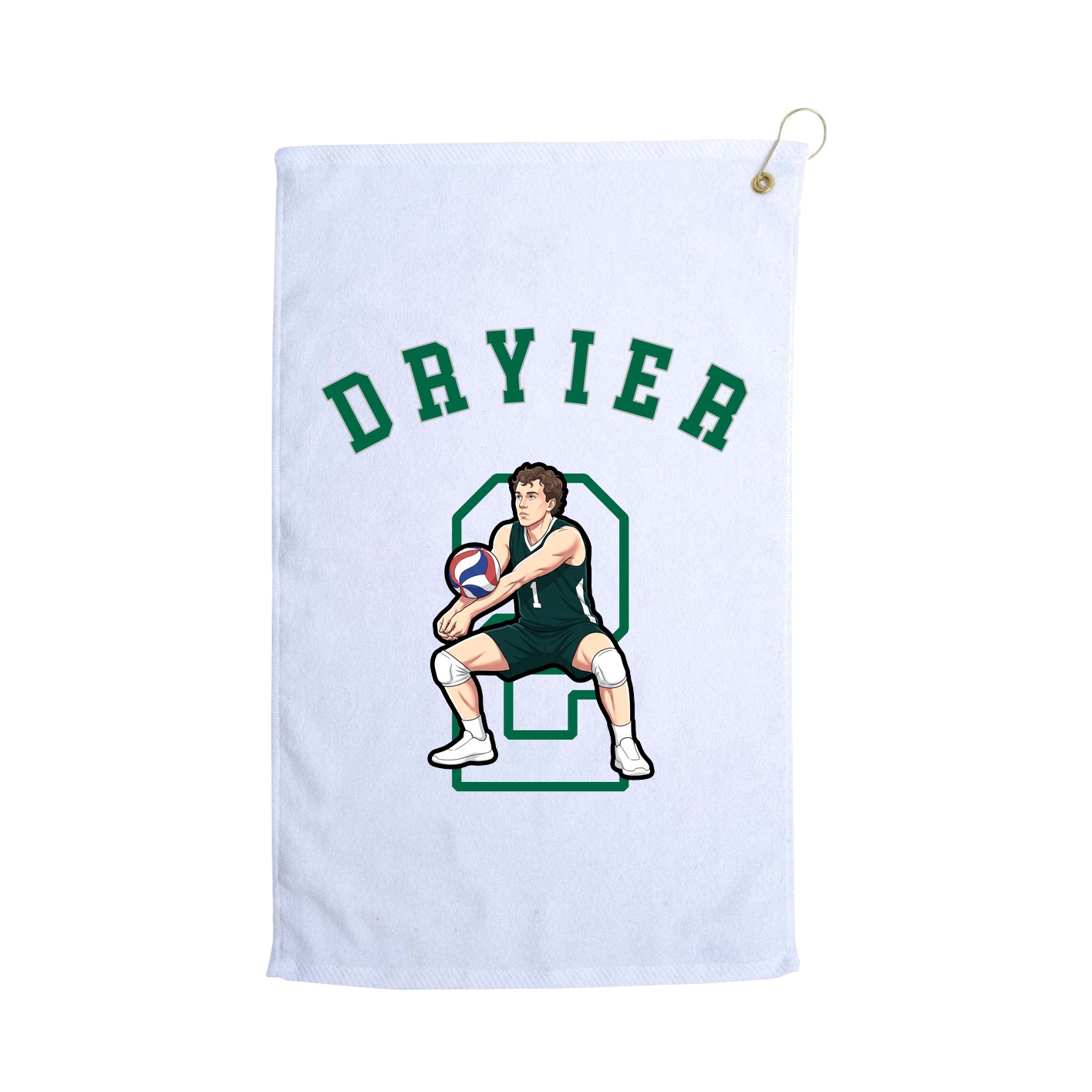 Golf Towel — Shirsey Arch in White
