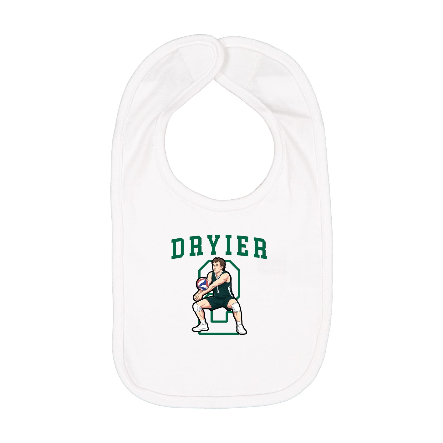 Infant Bib — Shirsey in White