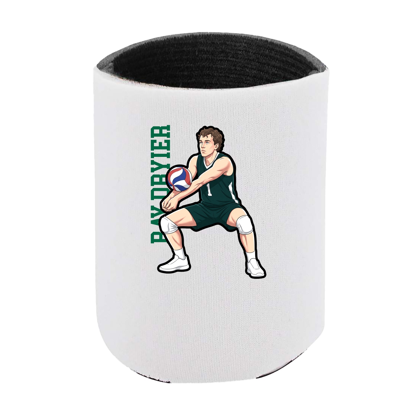 Can Holder — Name Vertical in White