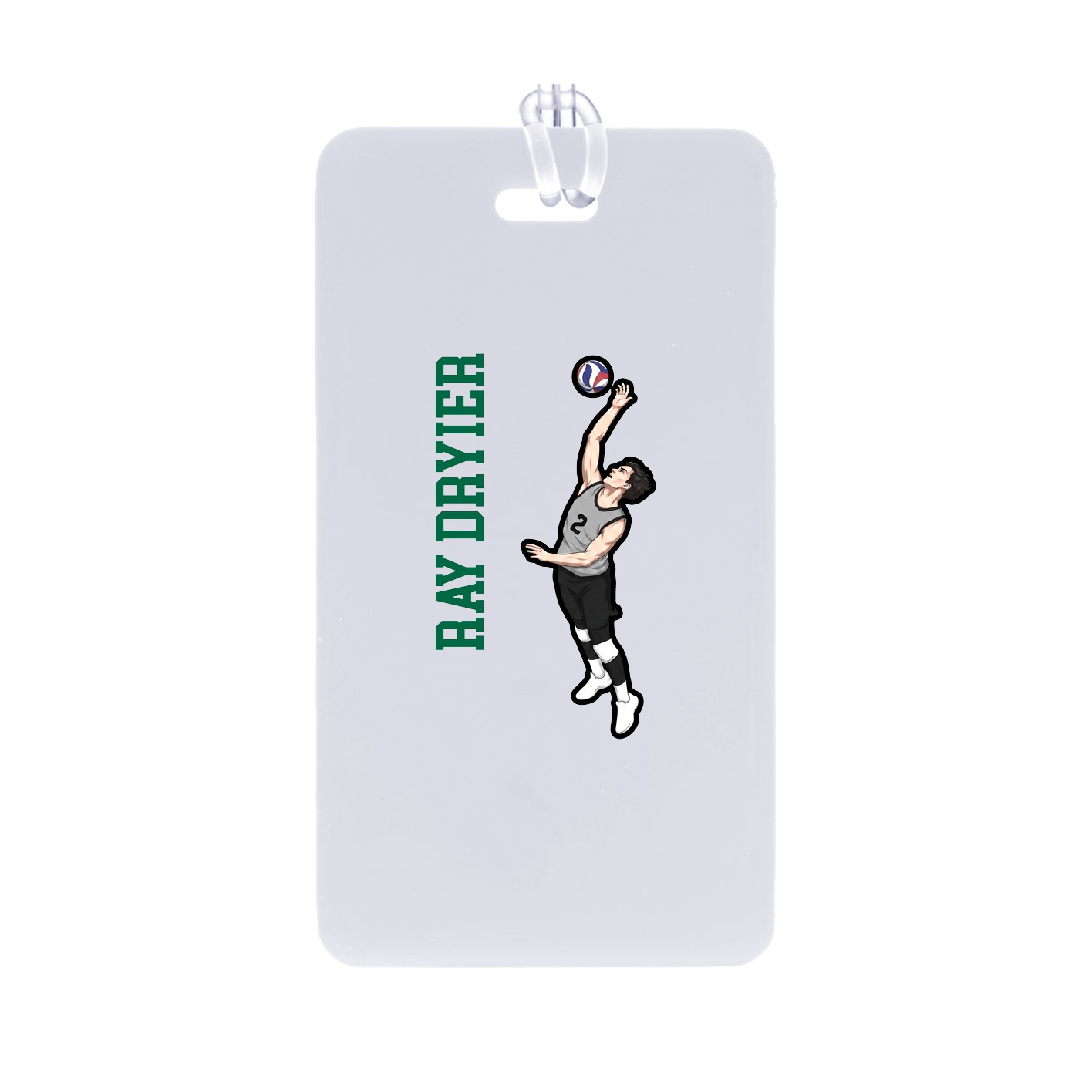 Bag Tag — Name Vertical in Classic