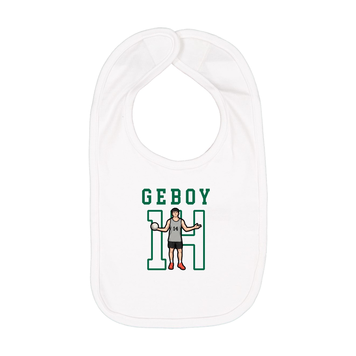Infant Bib — Shirsey in White