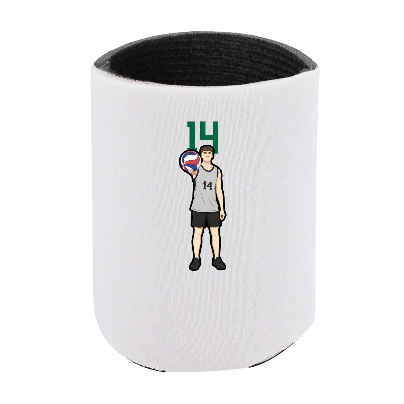 Can Holder — Number Top in White