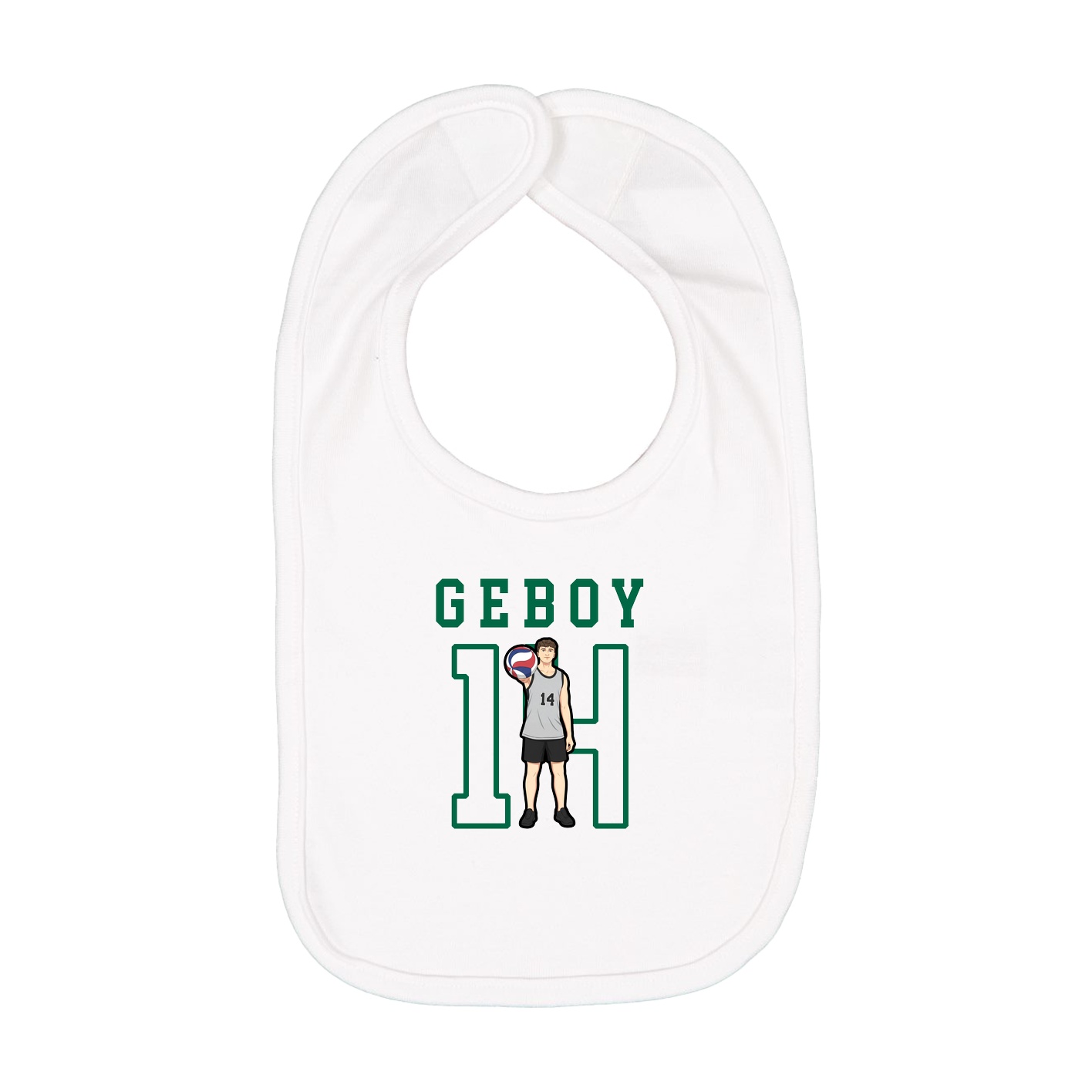 Infant Bib — Shirsey in White