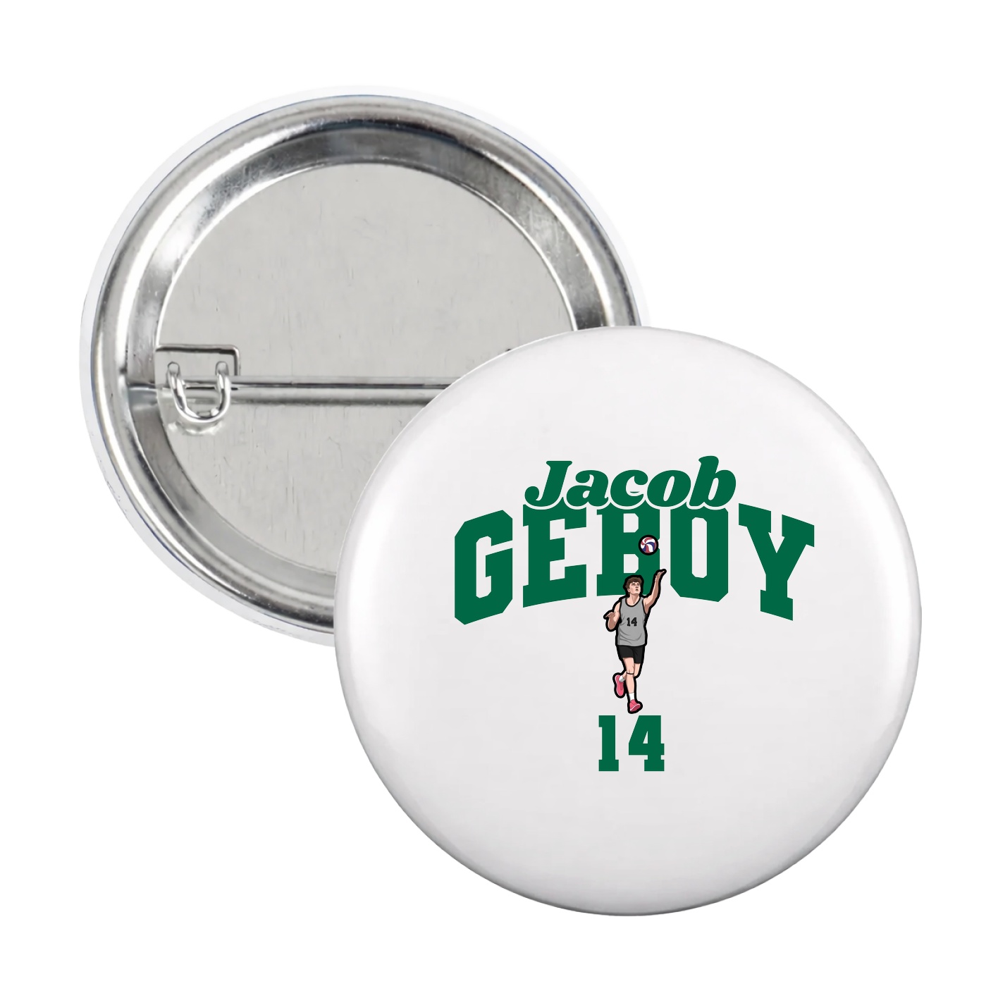 Game Day Button — Signature Arch in White