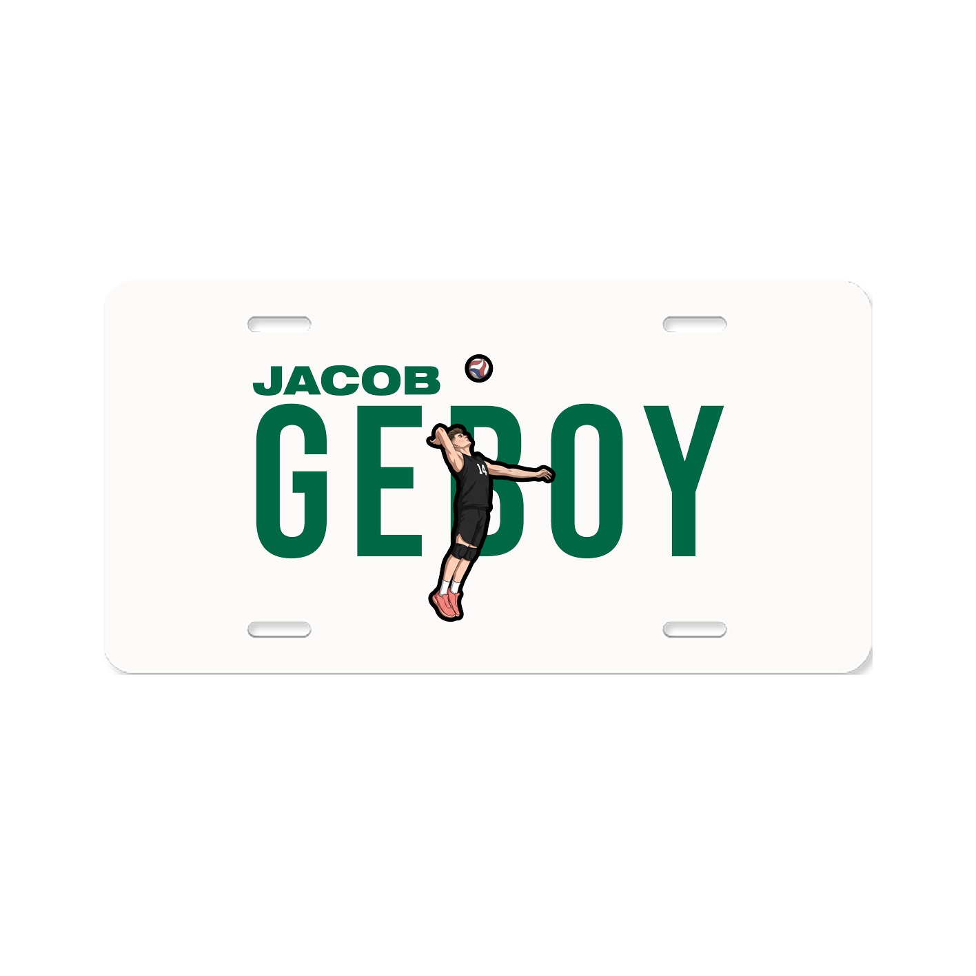 License Plate — Player Name in Classic