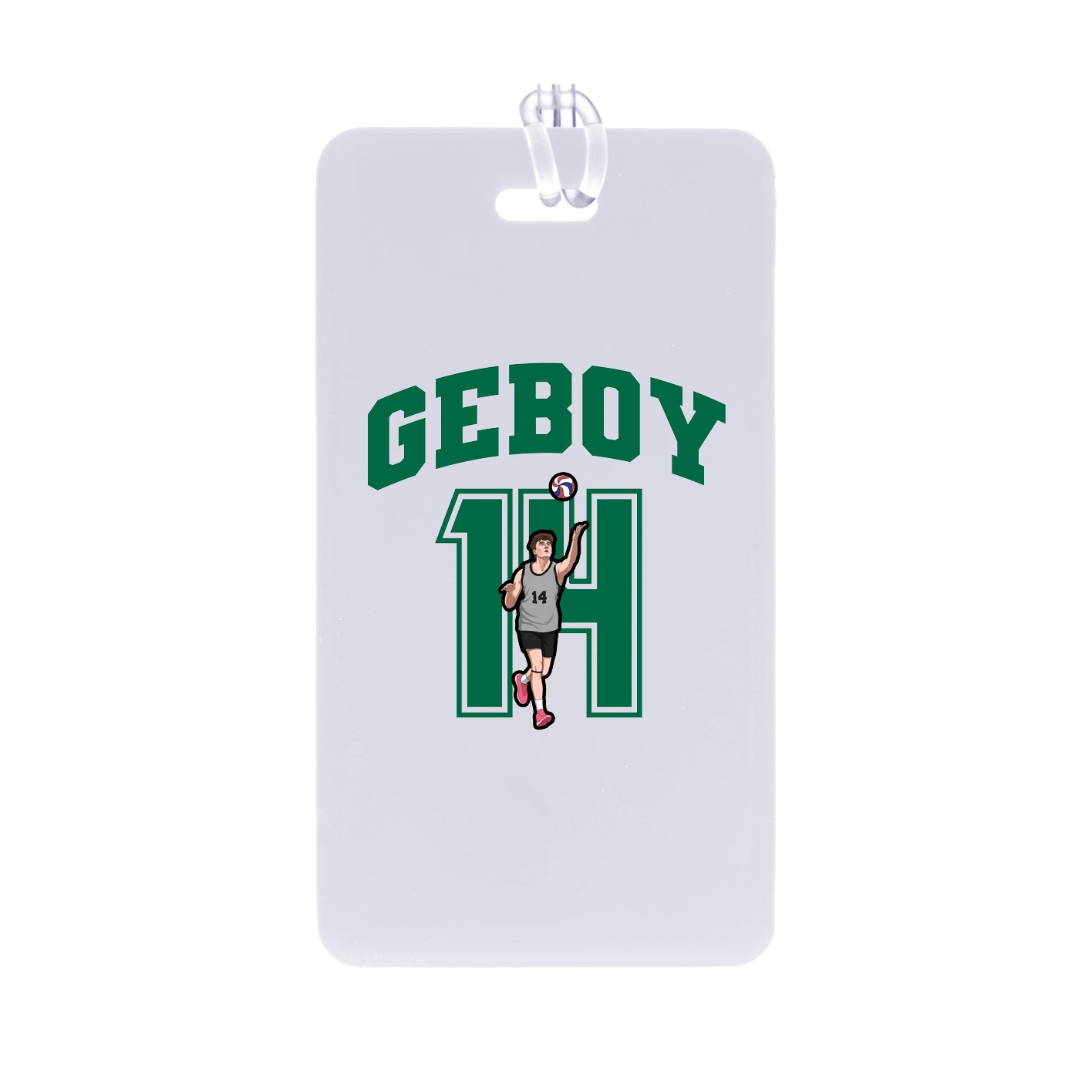 Bag Tag — Number in Classic