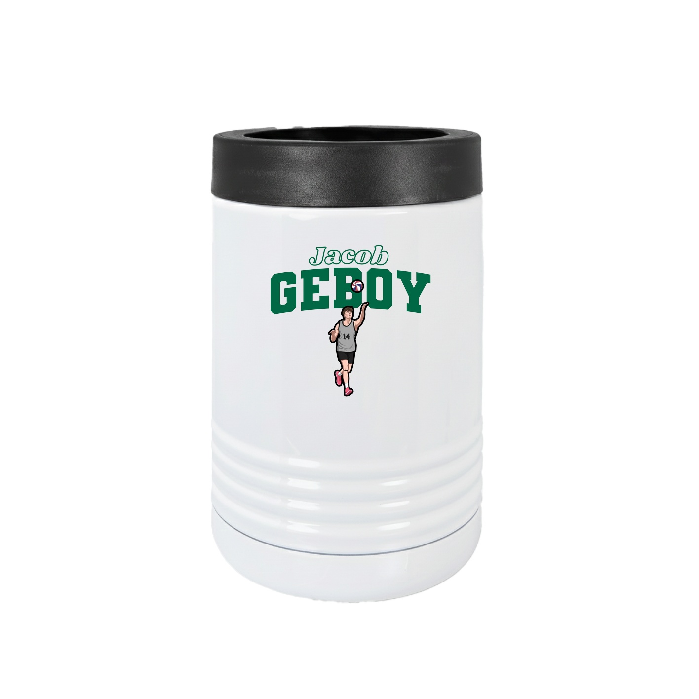 Beverage Holder — Name Arch in White