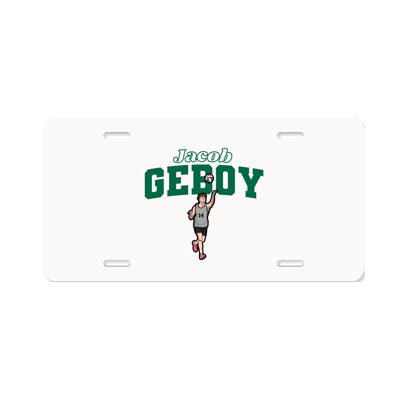 License Plate — Name Arch in Classic