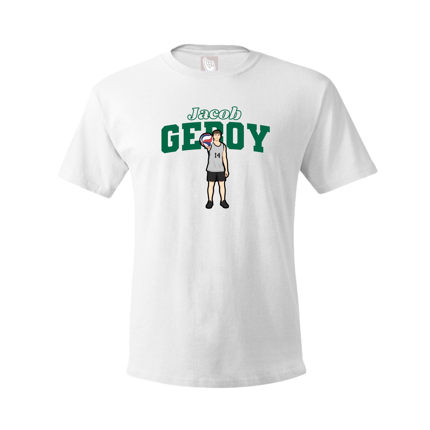 Tee — Name Arch in White