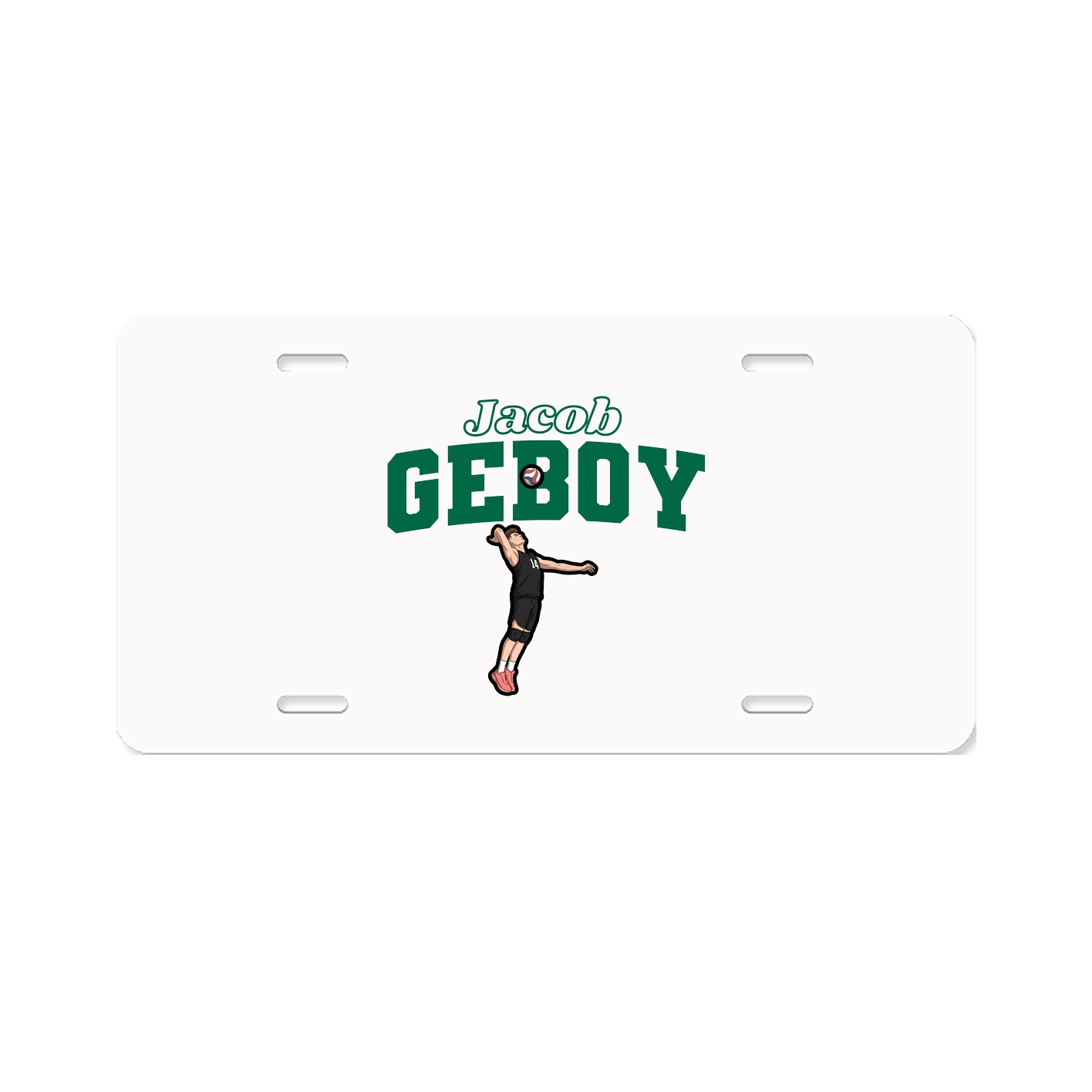 License Plate — Name Arch in Classic