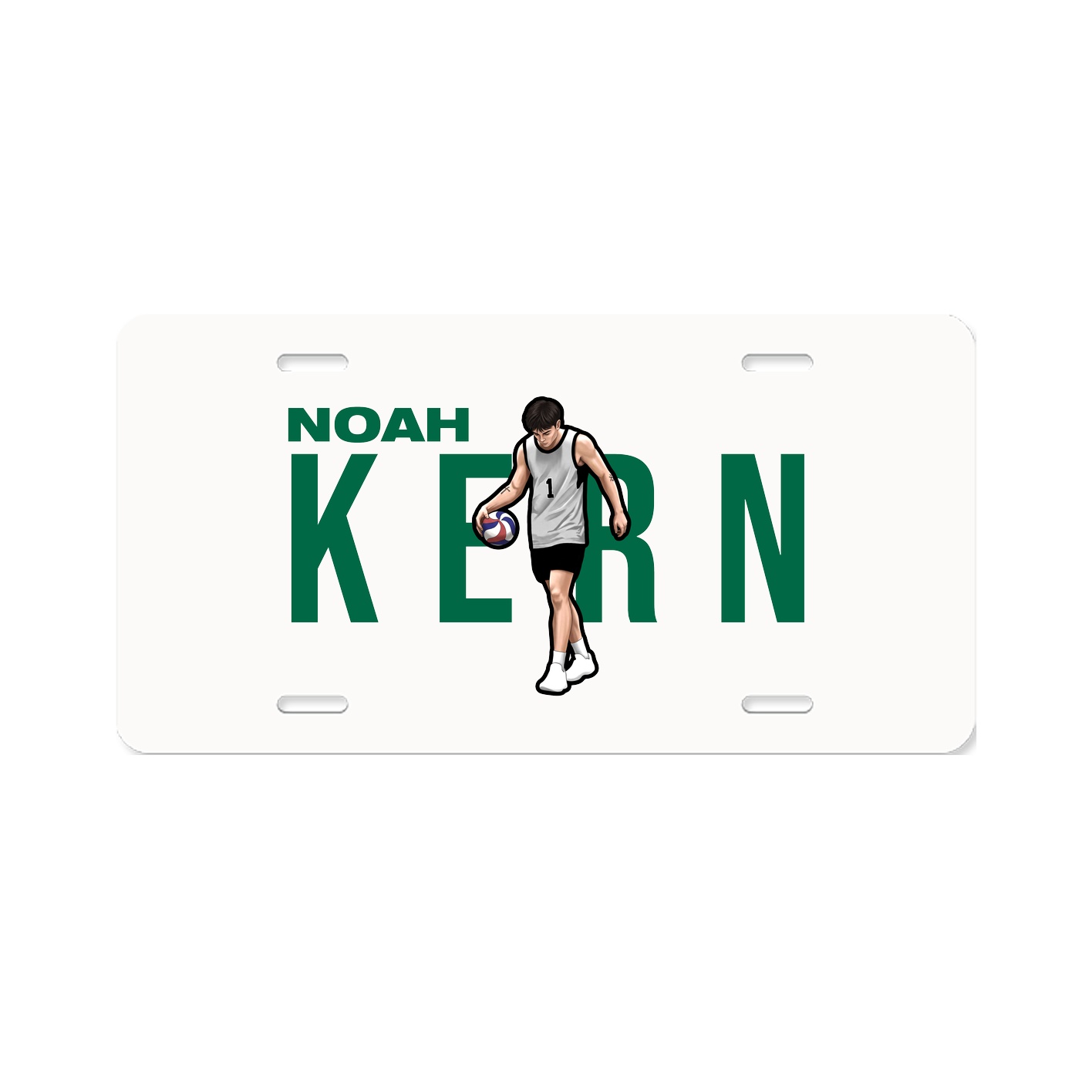 License Plate — Player Name in Classic