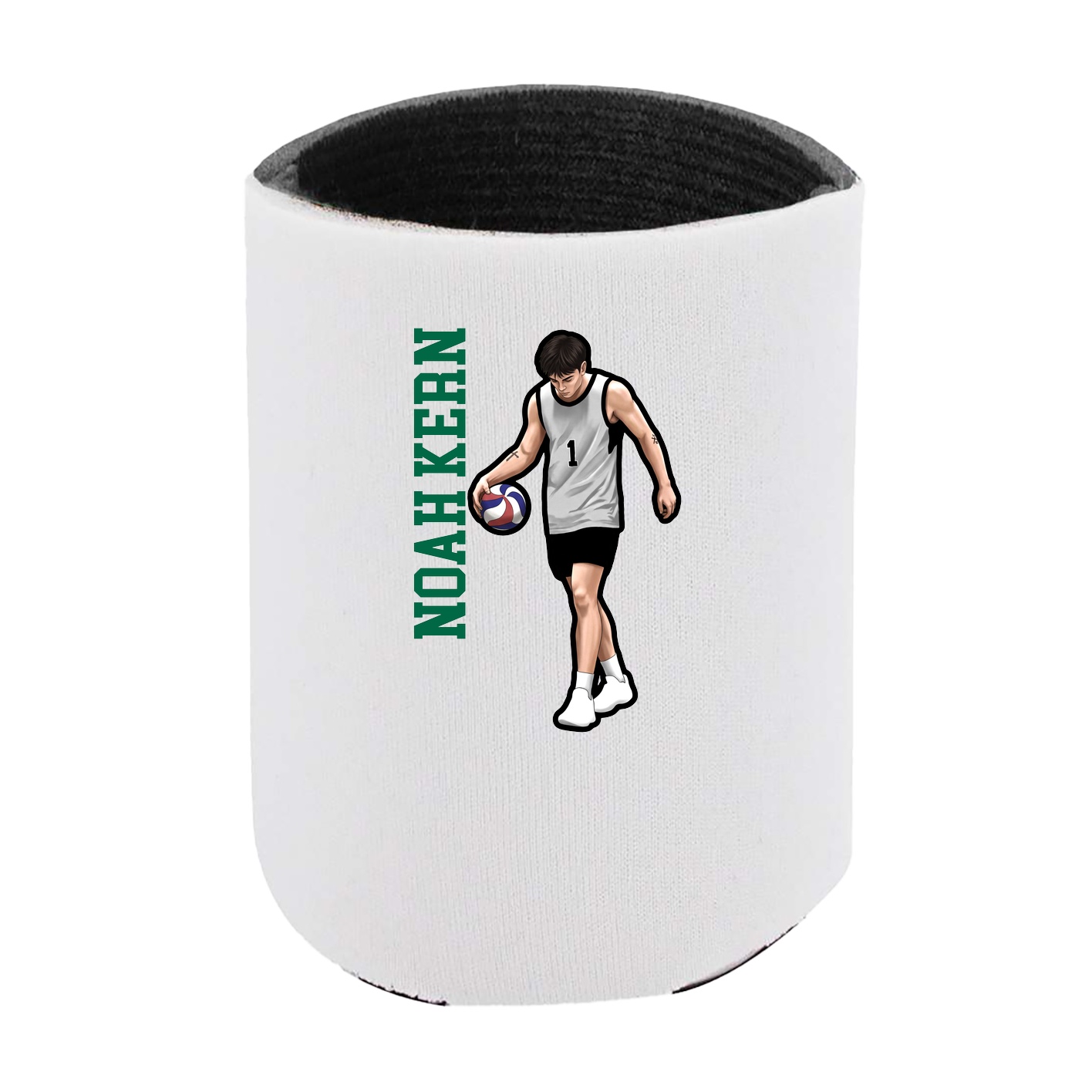 Can Holder — Name Vertical in White