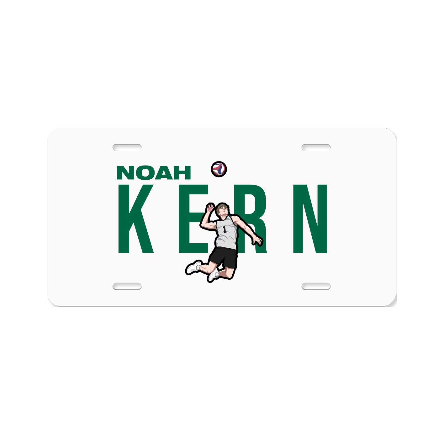 License Plate — Player Name in Classic