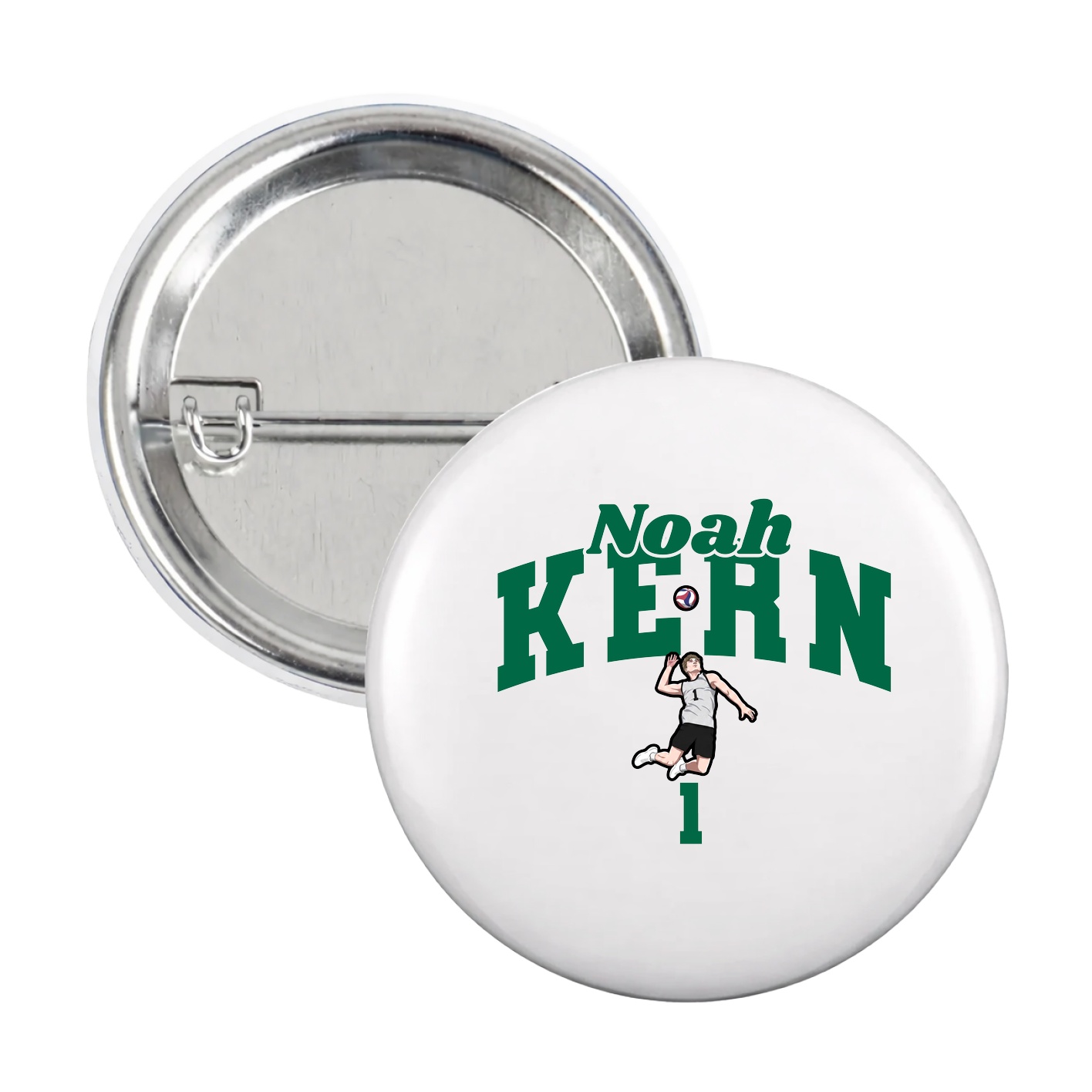 Game Day Button — Signature Arch in White