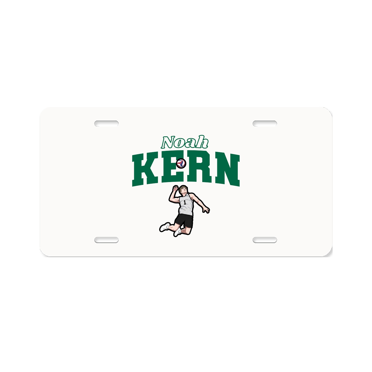 License Plate — Name Arch in Classic