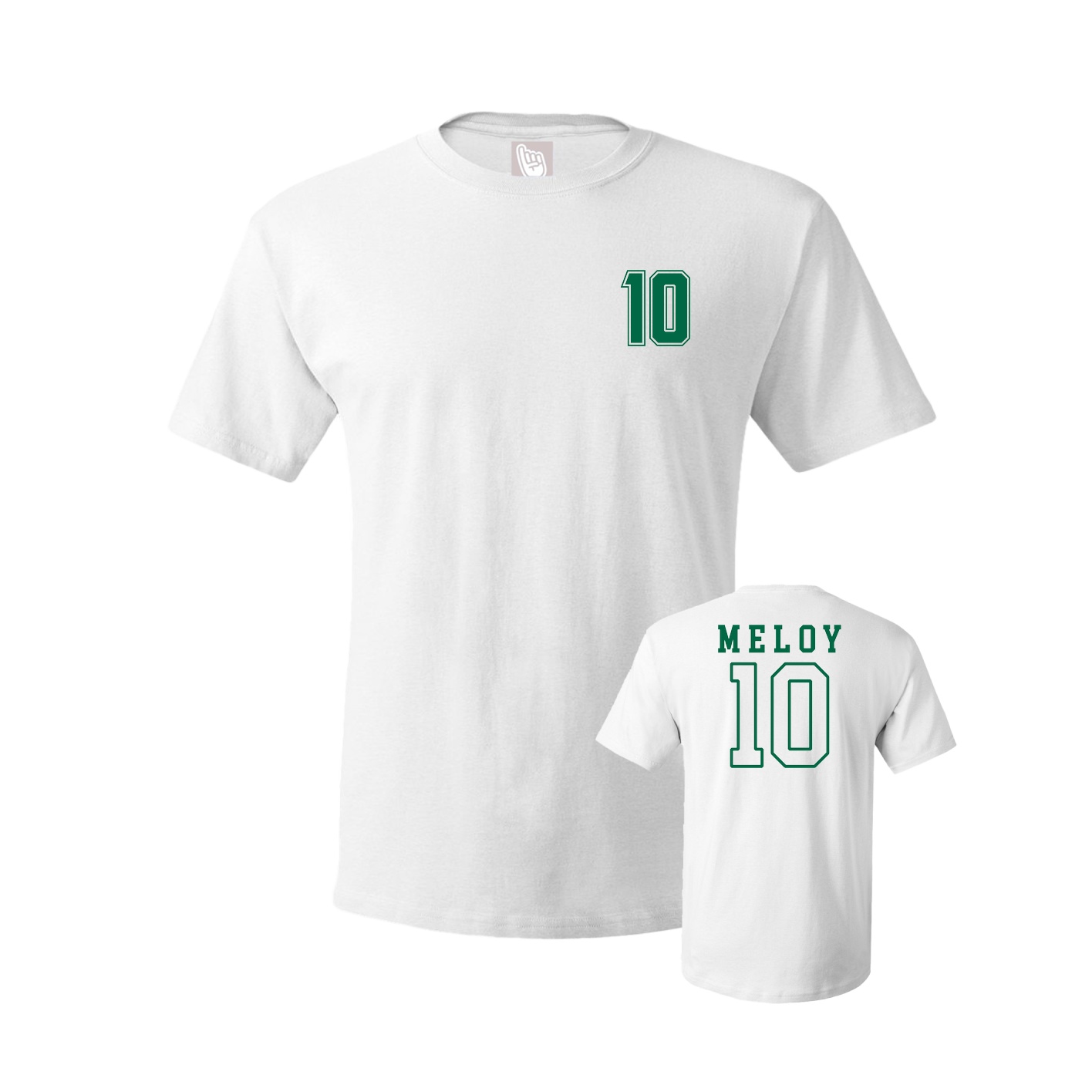 Youth Tee — Chest Back in White