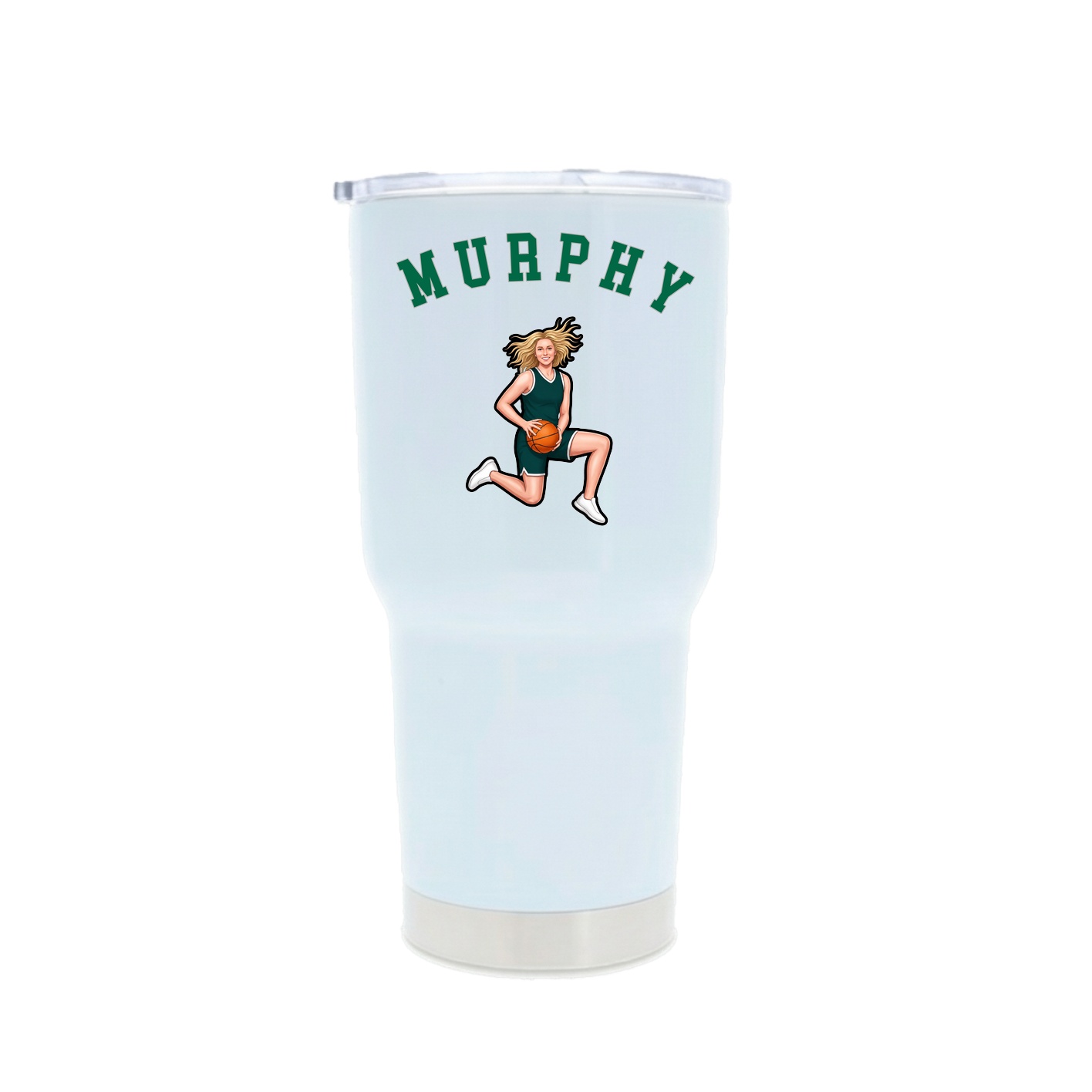 30oz Stainless Steel Tumbler — Shirsey Arch in White