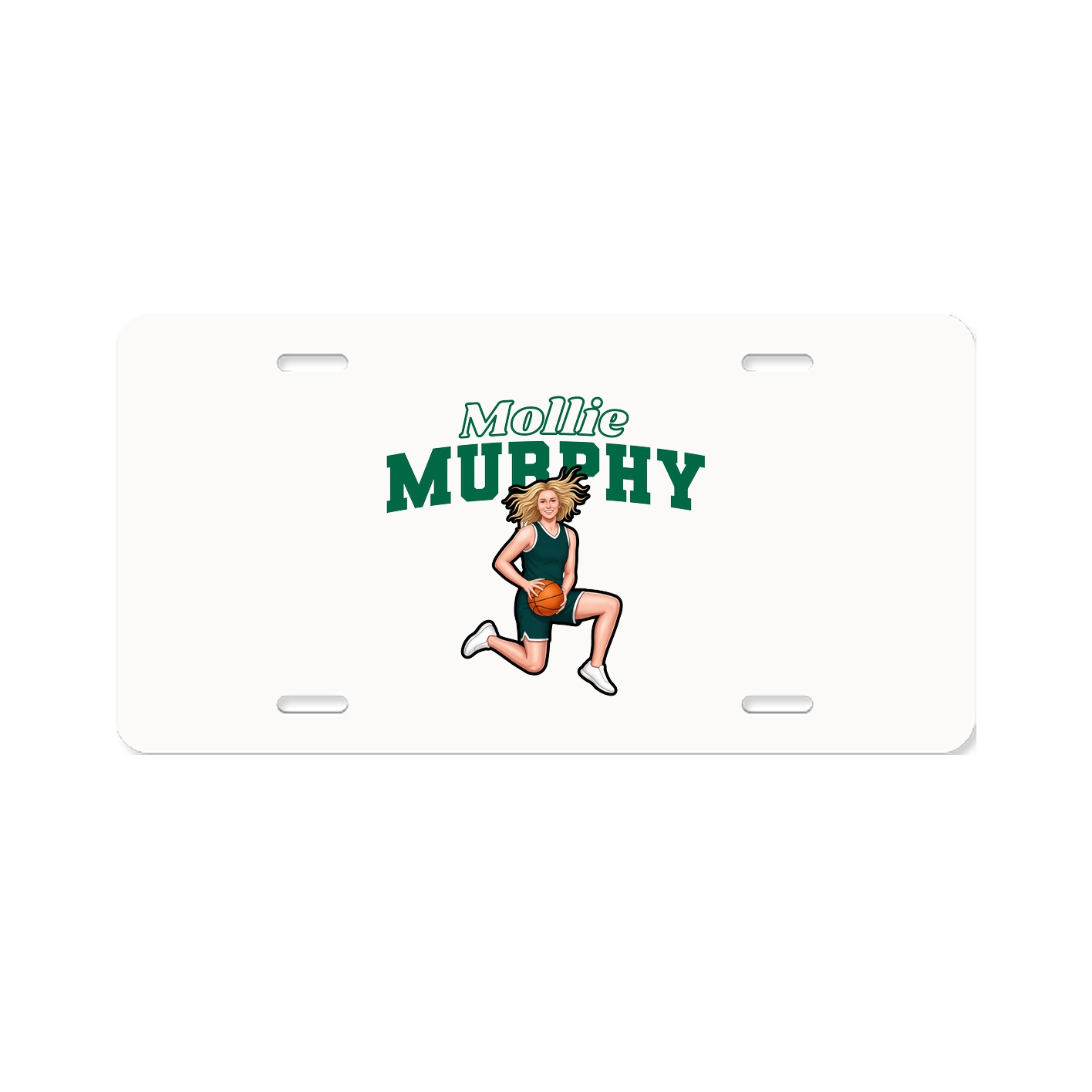 License Plate — Name Arch in Classic