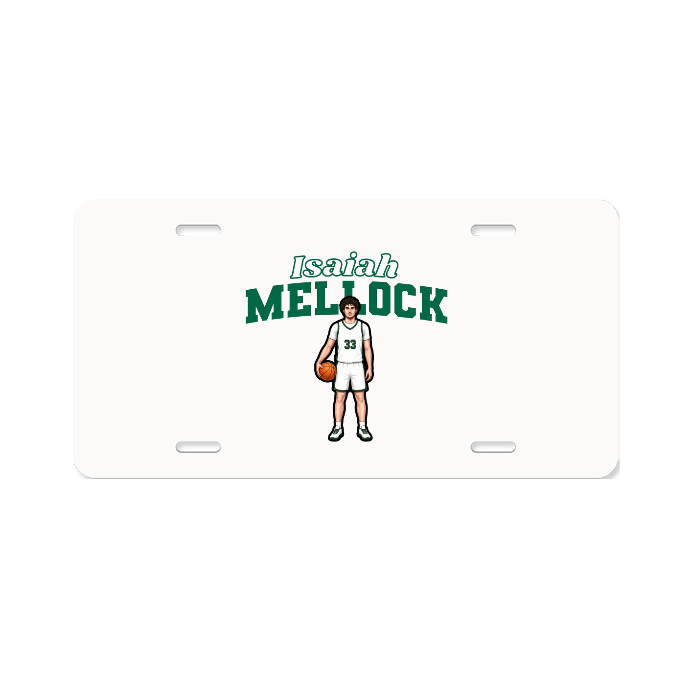 License Plate — Name Arch in Classic