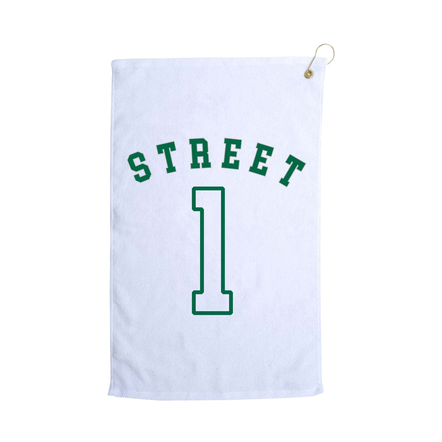 Golf Towel — Shirsey Arch in White