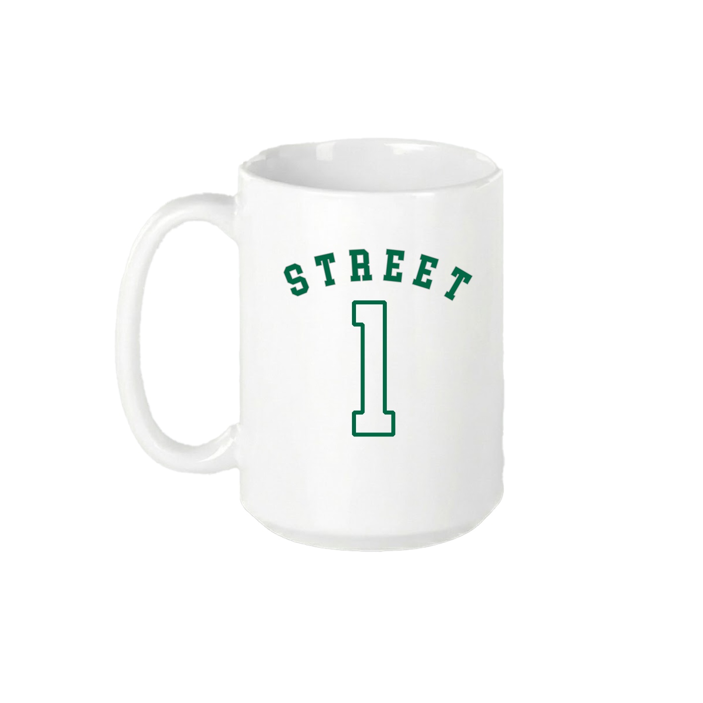 15oz Coffee Mug — Shirsey Arch in White