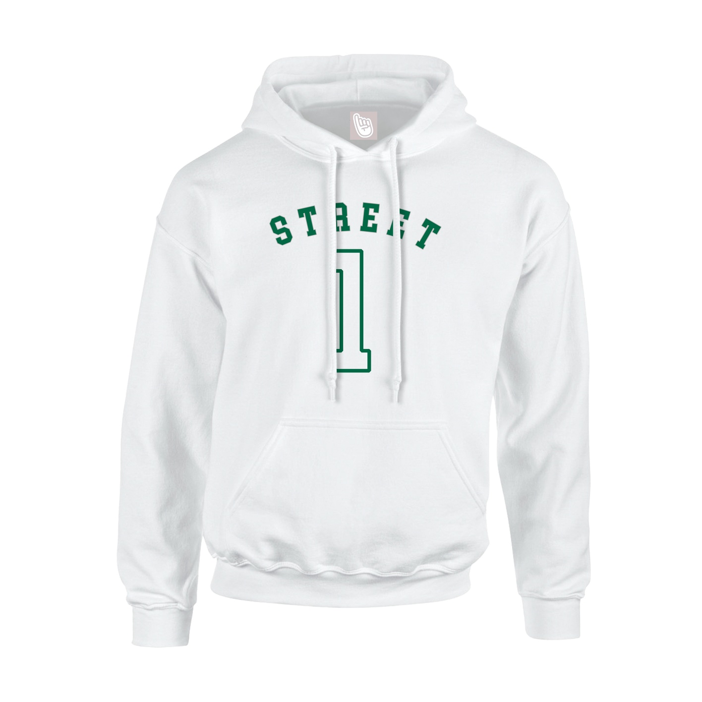 Youth Hoodie — Shirsey Arch in White