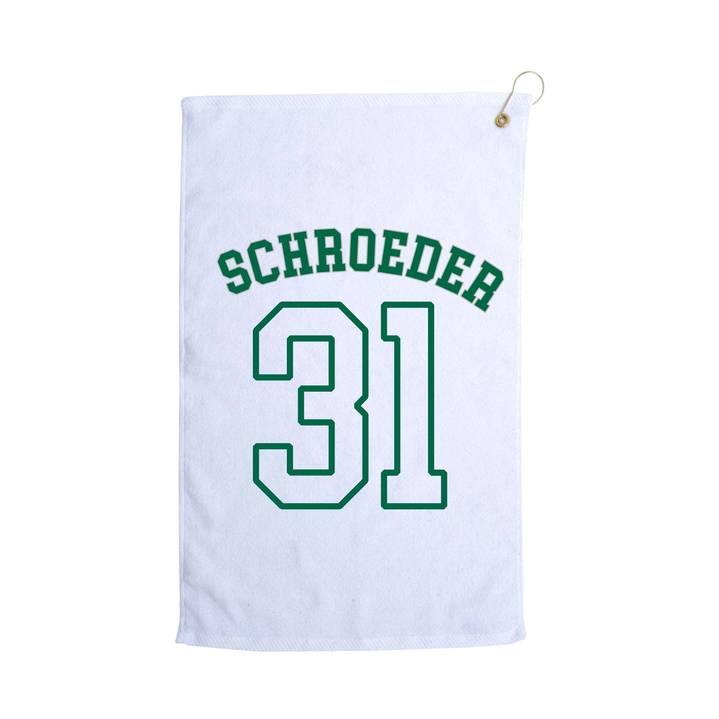 Golf Towel — Shirsey Arch in White