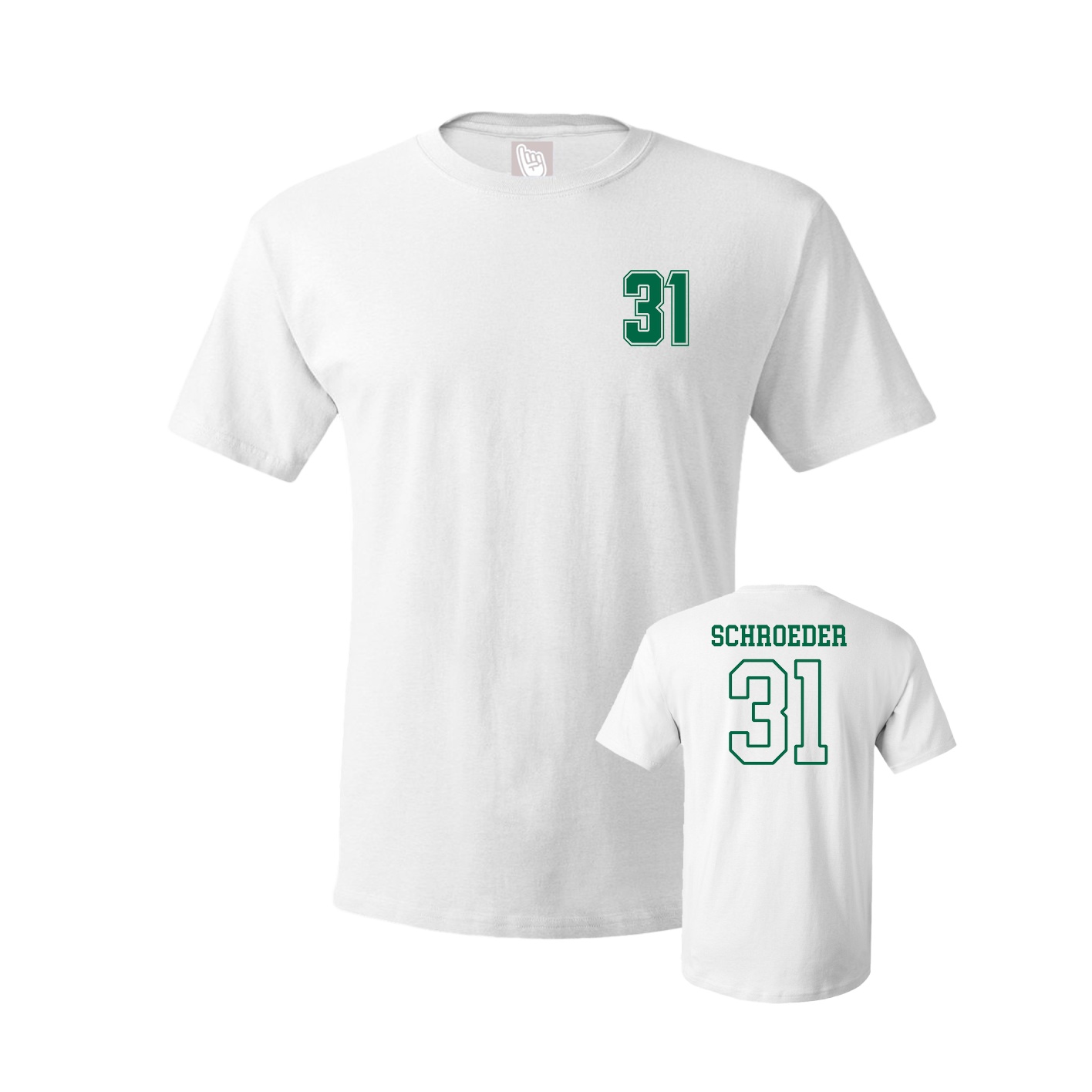 Youth Tee — Chest Back in White