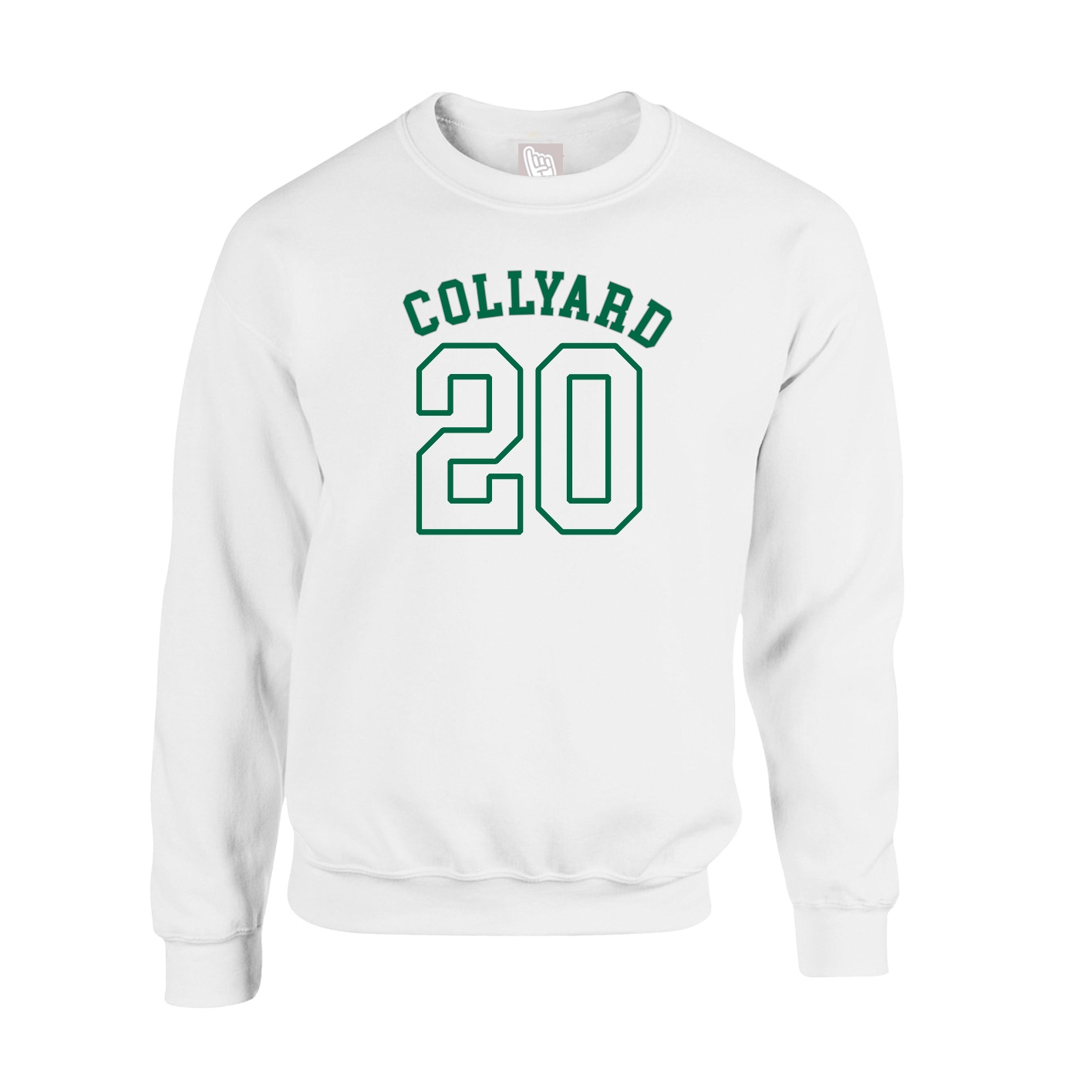 Fleece Crew — Shirsey Arch in White