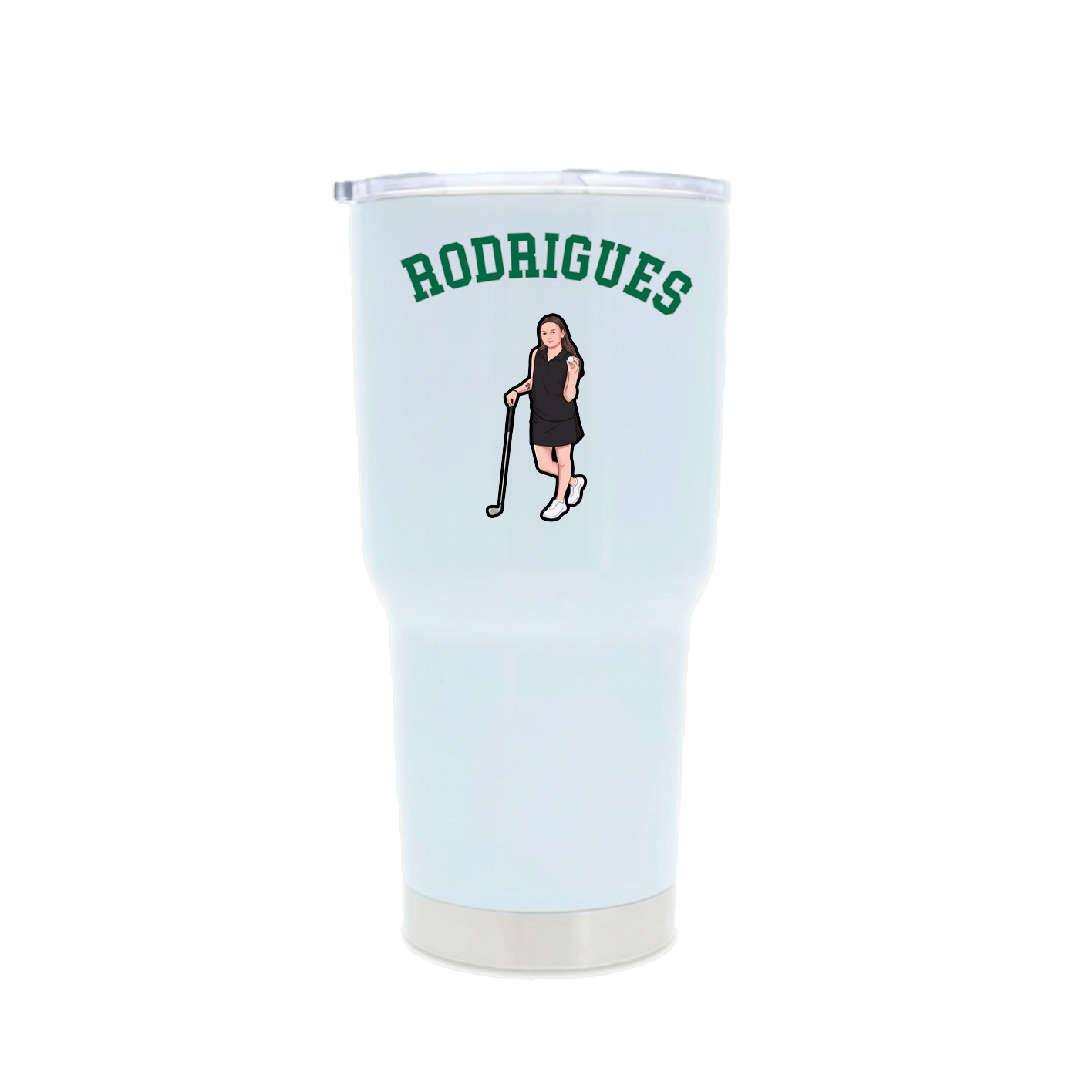 30oz Stainless Steel Tumbler — Shirsey Arch in White